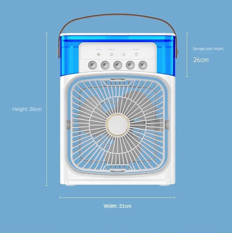 Ventilador humidificador portátil